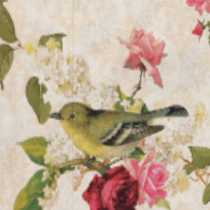 Klassische Antiquität Creme Vintage Vogel Rosen & Tapete
