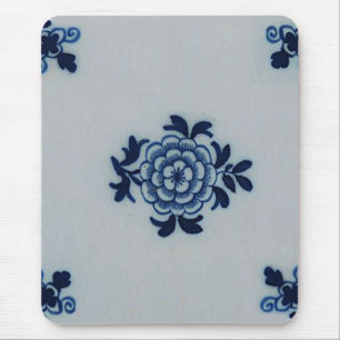 Klassische Antiquitäten-Delfter Blaue Fliese - Flo Mousepad