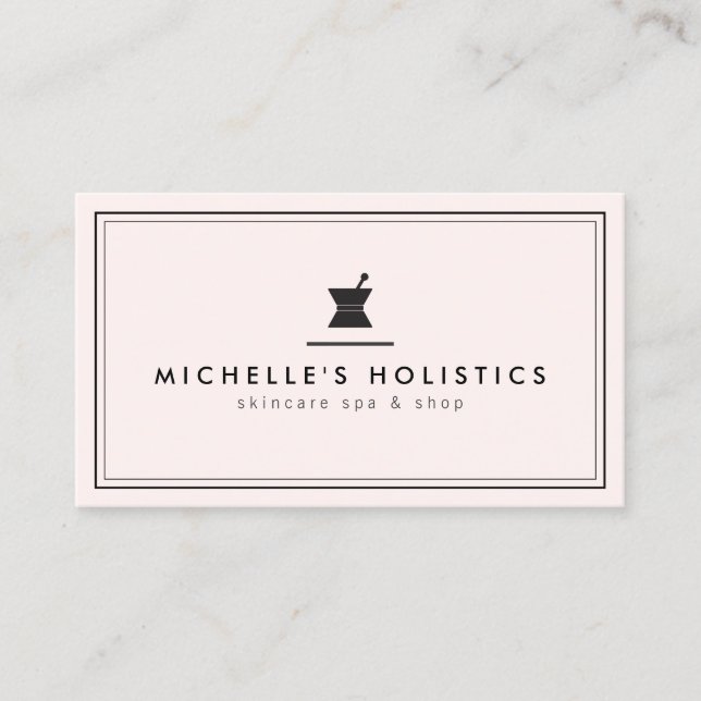 Klassische Apotheke Holistische Medizin pink Visitenkarte (Vorderseite)