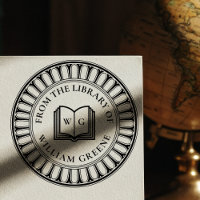 Klassische Architektur Holzmonogramm Ex Libris