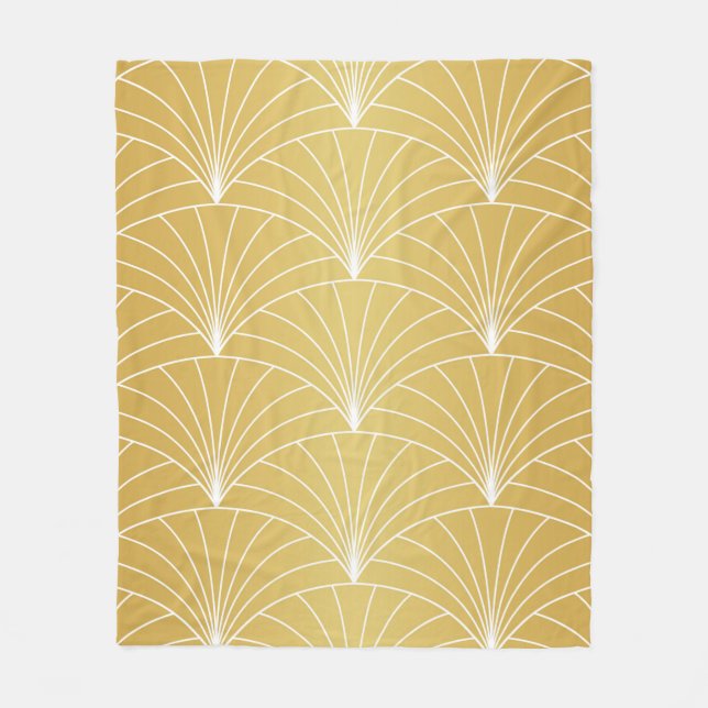 Klassische Art Deco Nahtloses Muster. Geometric St Fleecedecke (Vorderseite)
