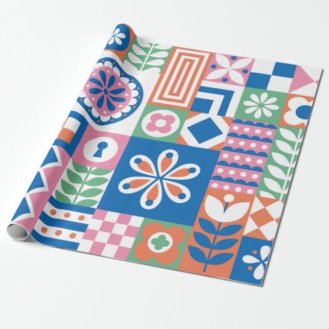 Klassische Art Deco Nahtloses Muster. Geometric St Geschenkpapier (Ungerollt)