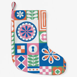 Klassische Art Deco Nahtloses Muster. Geometric St Kleiner Weihnachtsstrumpf