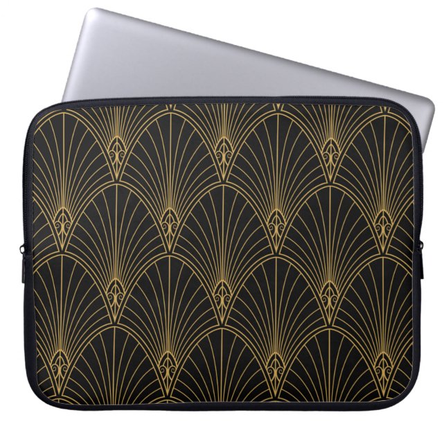 Klassische Art Deco Nahtloses Muster. Geometric St Laptopschutzhülle (Vorderseite)