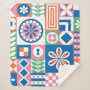 Klassische Art Deco Nahtloses Muster. Geometric St Sherpadecke