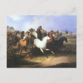 Klassische Art Running Pferde Postkarte