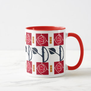 Klassische Arts & Crafts Mission Rose Tasse