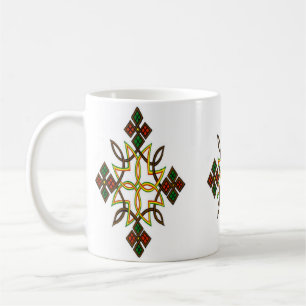 Klassische äthiopische Quermotiv-Tasse Kaffeetasse