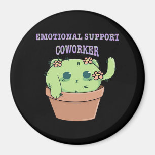 Klassische Aufkleber für die Katze von Coworker Magnet