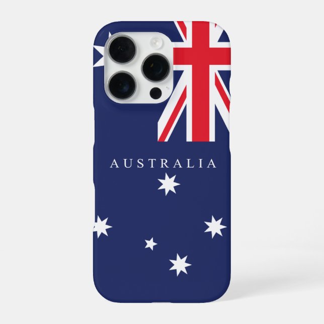 Klassische australische Flagge iPhone Hülle (Rückseite)