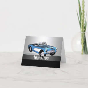 Klassische Auto-Dankeskarten Dankeskarte