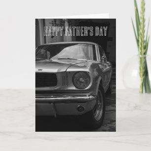 KLASSISCHE AUTO DER SIEBZIGER VATER TAG KARTE