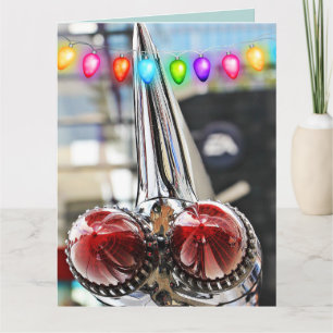 KLASSISCHE AUTO-FINS CADDY WEIHNACHTSKARTEN KARTE