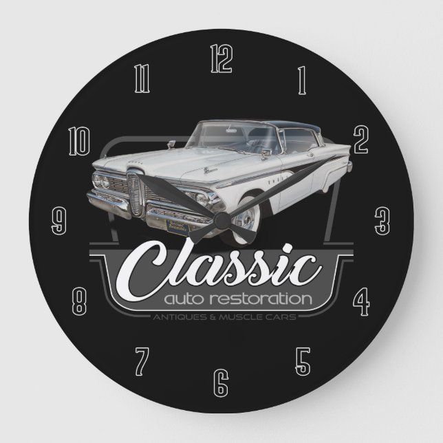Klassische Auto-Restauration Große Wanduhr (Vorderseite)