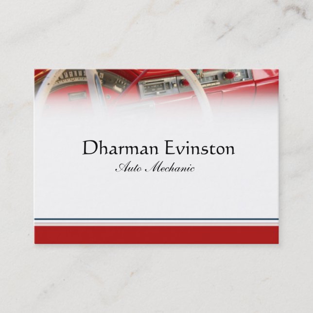 Klassische Auto-Visitenkarte Visitenkarte (Vorderseite)