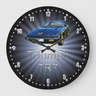 Klassische Auto-Wanduhr Triumphs TR7 Große Wanduhr