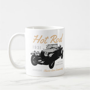 Klassische Autogemeindentypografie Kaffeetasse