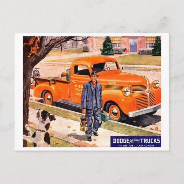 Klassische Automobil-Postkarte Postkarte (Vorderseite)