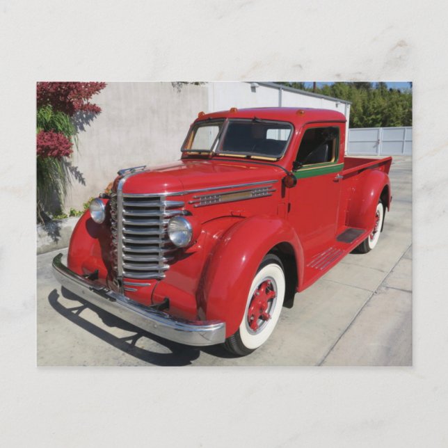 Klassische Automobil-Postkarte Postkarte (Vorderseite)