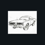 Klassische Automobilskizze IV Leinwanddruck<br><div class="desc">Classic Car Sketch IV von Annie Warren</div>