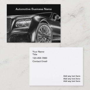 Klassische Automotive Luxury Business Cards Visitenkarte