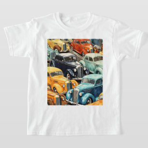 Klassische Automuster T-Shirt