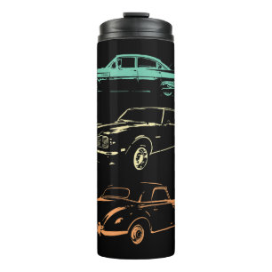 Klassische Autos - 80er & 90er Grafik Retro Thermosbecher