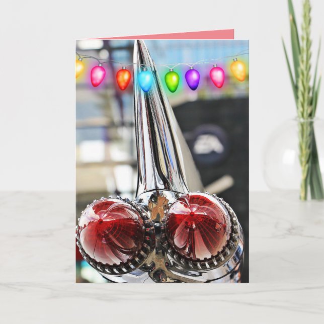 KLASSISCHE AUTOS FINS CADDY CHRISTMAS CARDS KARTE (Vorderseite)