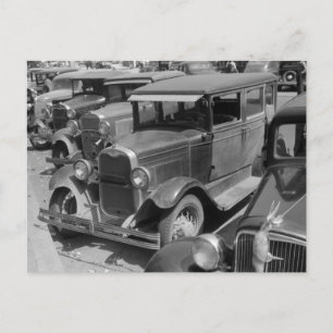 Klassische Autos Greensboro, Georgia 1940er Jahre Postkarte