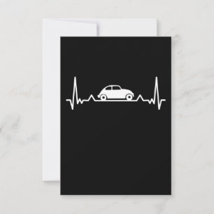 Klassische Autos Herzschlag Automotive Geschenk Dankeskarte