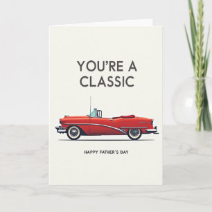 Klassische Autos-Karte zum Vatertag Karte