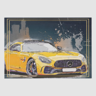 Klassische Autos Seidenpapier