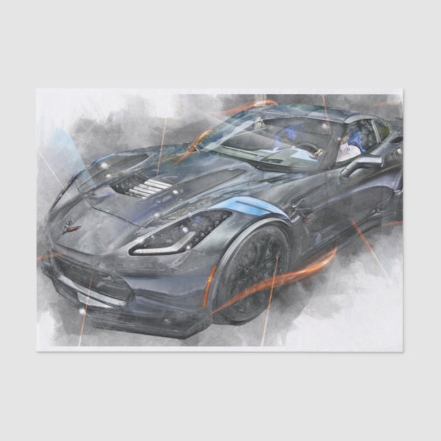 Klassische Autos Seidenpapier (Vorderseite)