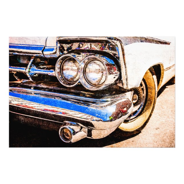 Klassische Autovergnügung Fotodruck (Vorne)