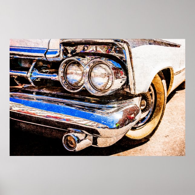 Klassische Autovergnügung Poster (Vorne)