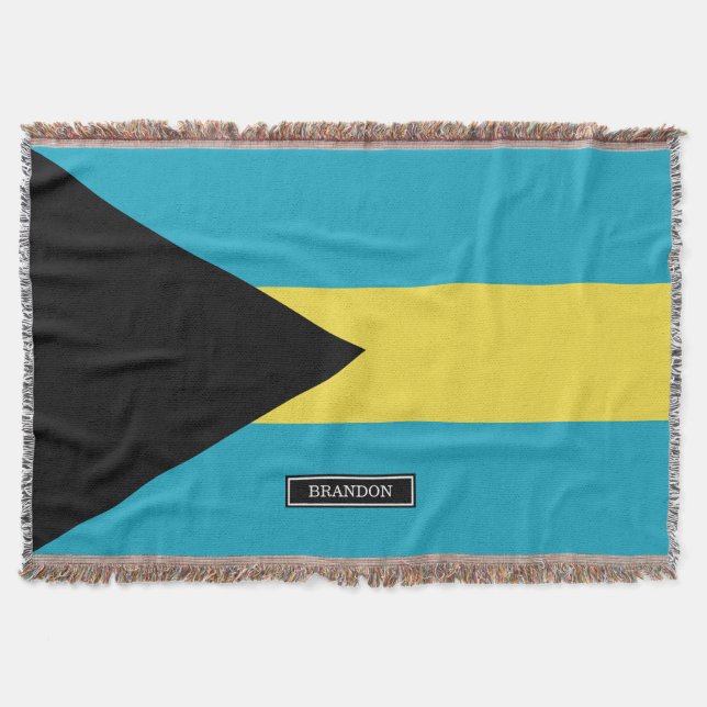 Klassische bahamische Flagge Decke (Vorderseite)