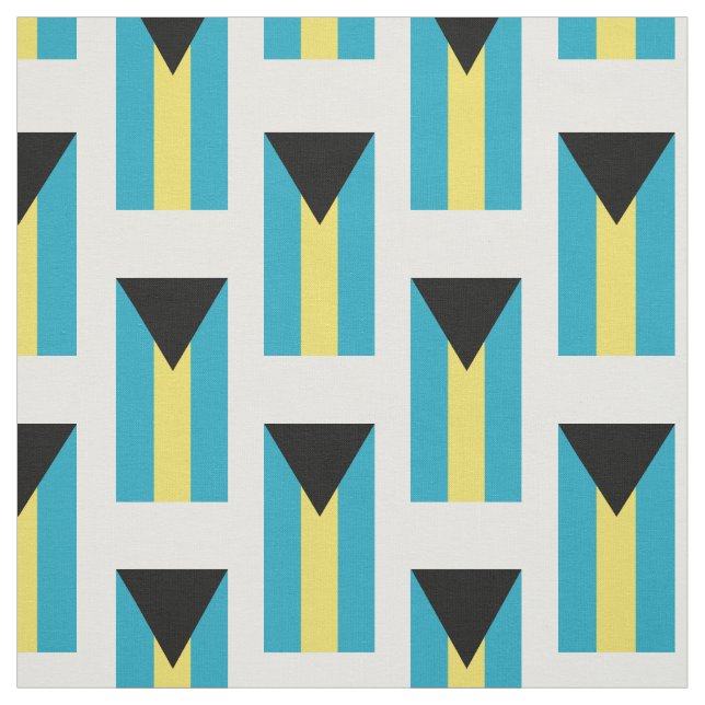 Klassische bahamische Flagge Stoff (Muster)
