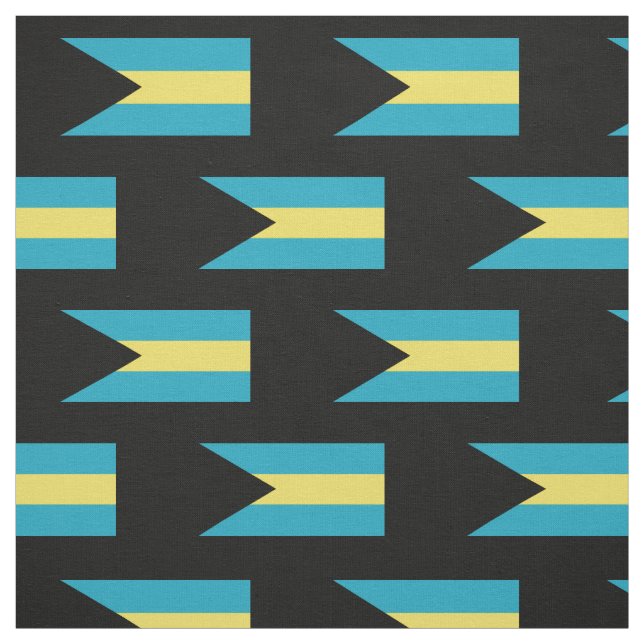 Klassische bahamische Flagge Stoff (Muster)