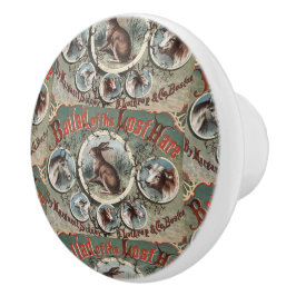 Klassische Ballade der verlorenen Hare Keramikknauf