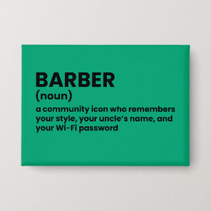 Klassische Barberdefinition Button