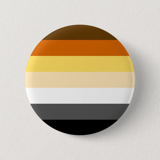 Klassische Bären-Pride-Flagge Button (Vorderseite)