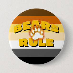 Klassische Bärenstolzflagge Bären regieren Bärenpr Button