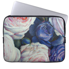 Klassische barocke Rose Blumendesign Laptopschutzhülle