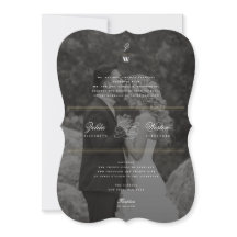 Klassische Bars Doppelmonogramm Modernes Foto Hoch