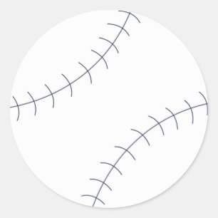 Klassische Baseball-Aufkleber Runder Aufkleber