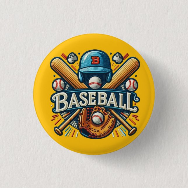 Klassische Baseball Essentials / Stilvolle Retro L Button (Vorderseite)
