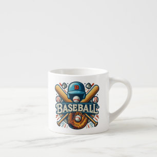 Klassische Baseball Essentials / Stilvolle Retro L Espressotasse