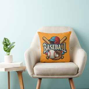 Klassische Baseball Essentials / Stilvolle Retro L Kissen