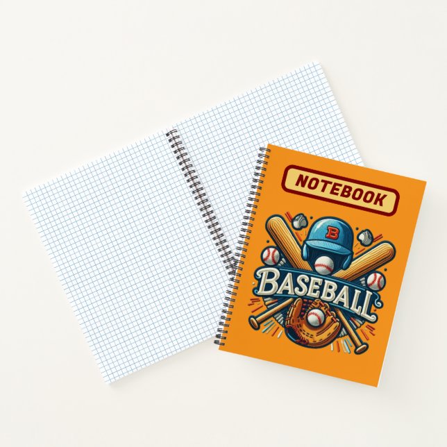 Klassische Baseball Essentials / Stilvolle Retro L Notizbuch (Innenseite)