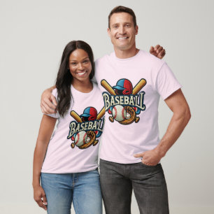 Klassische Baseball Essentials / Stilvolle Retro L T-Shirt